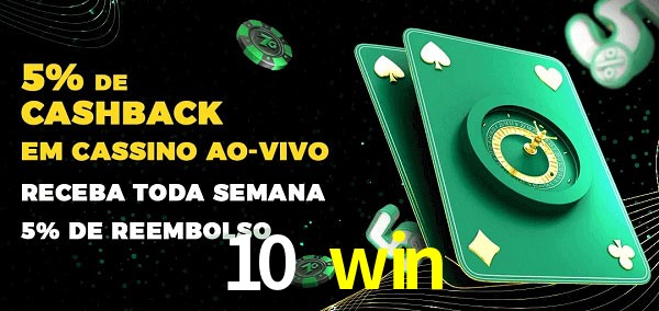 Promoções do cassino ao Vivo 10 win
